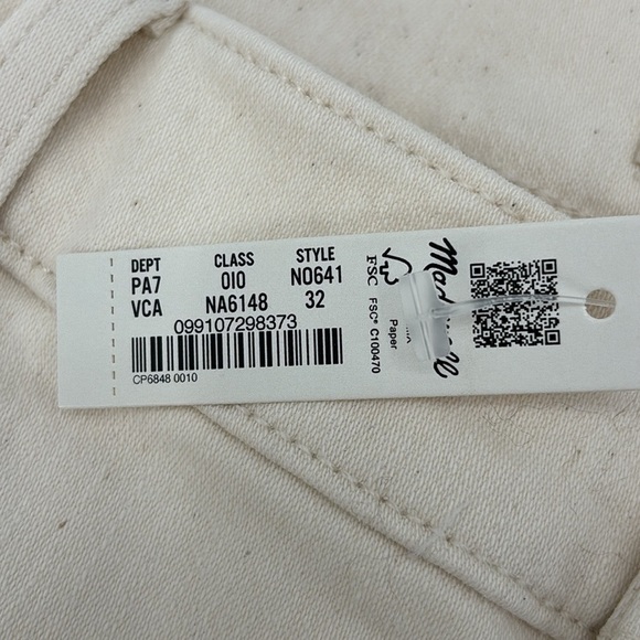 Madewell Kick Out Full-Length Jeans in Vintage Canvas size 32 NWT NO641 - Picture 11 of 15